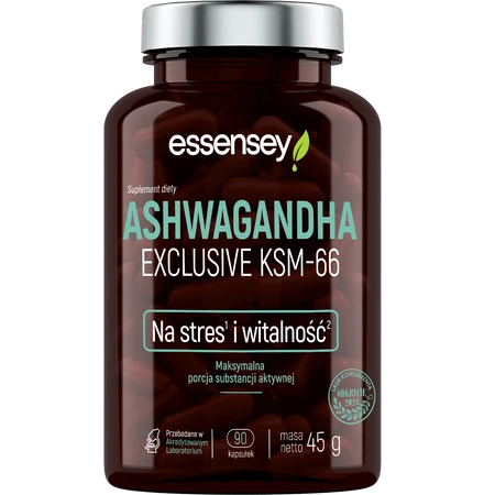 ESSENSEY ASHWAGANDHA EXCLUSIVE KSM-66 90 kap