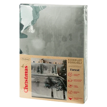 Komplet pościeli satynowej SW/POS/FOREST 140X200 70X80/X1