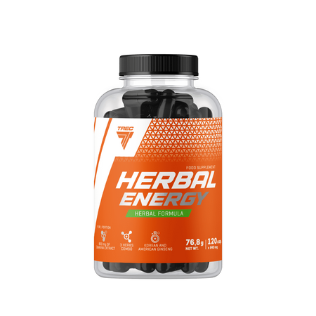 Trec HERBAL ENERGY przedtreningówka z Żeń-szeniem i Guaraną 120 kaps.