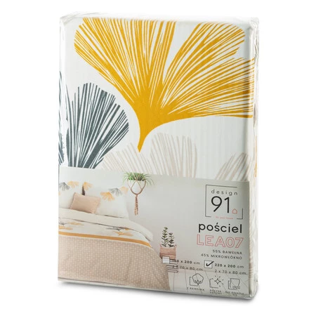 Pościel D91 Lea 07 220 x 200 cm, Biały