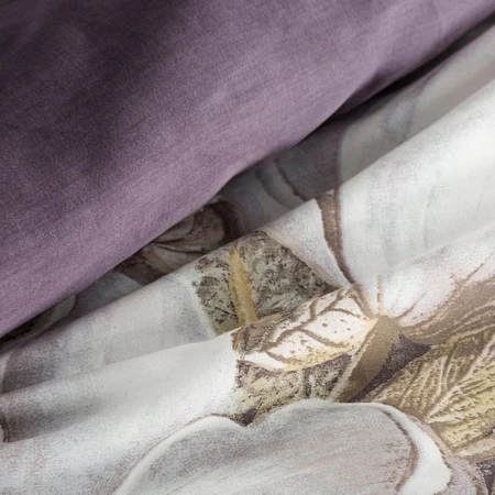 Komplet pościeli satynowej Spring 26, 220 x 200 cm, Jasnokremowy