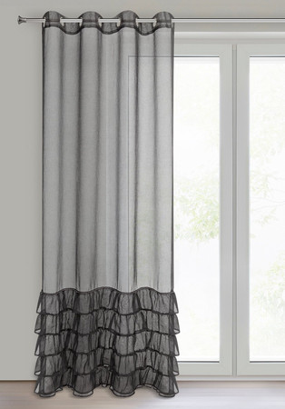 FIRANA GOTOWA CARLI 140 X 250 CM CZARNY