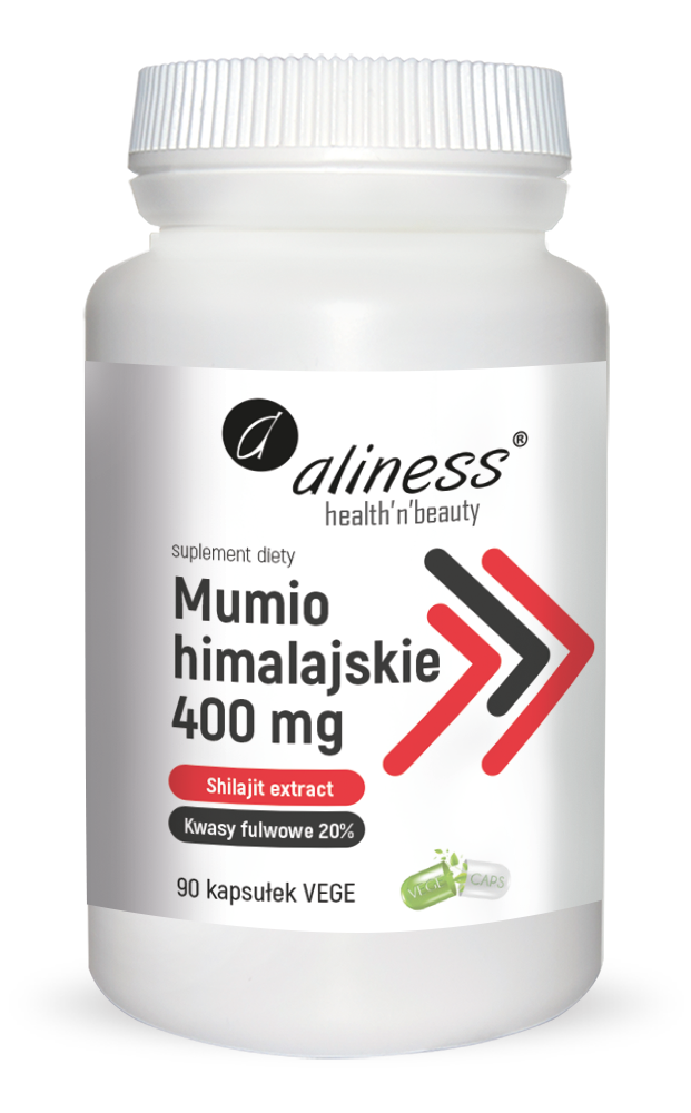 Aliness Mumio himalajskie (Shilajit extract) 400mg x 90 kaps. Vege - Nabea.pl