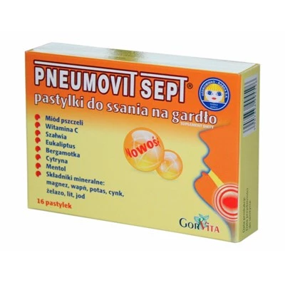 Gorvita Pneumovit Sept Pastylki do ssania 16szt