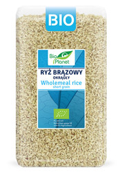 Bio Planet − Ryż brązowy okrągły BIO − 1 kg