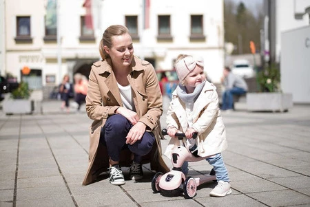 SCOOTANDRIDE Highwaykick 1 2w1 Jeździk i hulajnoga 1-5 lat Rose