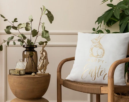 Poszewka Wiosna 43 45 x 45 cm, Biały