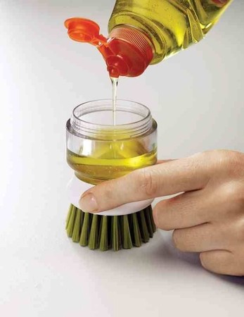 JJ - Szczotka do mycia naczyń z pompką Palm Scrub™