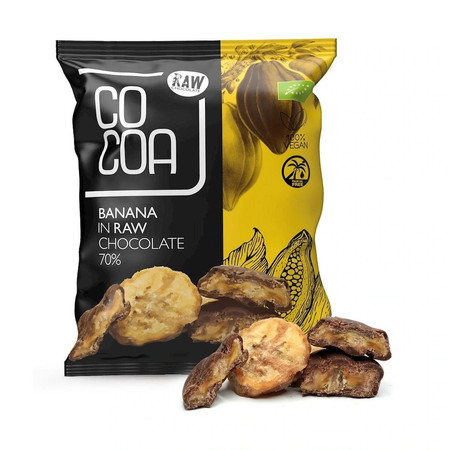 BANANY W CZEKOLADZIE BIO 70 g - COCOA