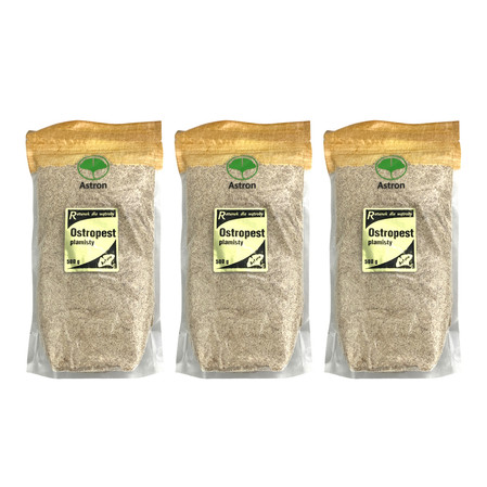 Zestaw: 3x ASTRON Ostropest plamisty mielony 500g