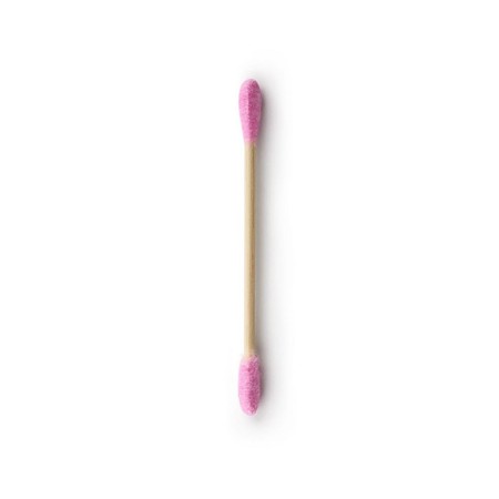Humble brush, Ekologiczne patyczki do uszu bambus i naturalna bawełna, PURPLE, różowe, 100szt