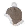 Lodger Dwuwarstwowa zimowa czapeczka z polaru brązowa Fleece Buffalo 6-12 m