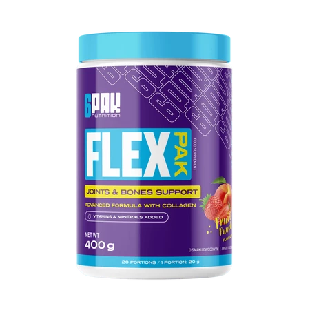 6PAK FLEX PAK na ochronę stawów 400g smak owoce tropikalne