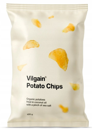 Vilgain BIO chipsy ziemniaczane sól morska 100 g