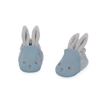 Kaloo Zestaw prezentowy 3 w 1 Królik (komforter + gryzak + buciki) niebieski Lapinoo