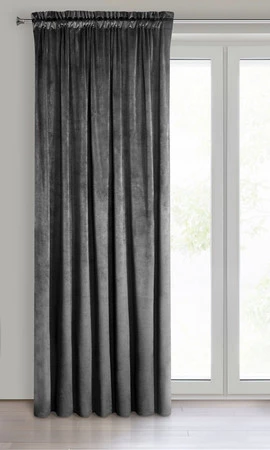 ZASŁONA GOTOWA MELANIE NA TAŚMIE 140 X 270 CM CZARNY