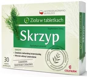Colfarm Skrzyp na wsparcie kondycji włosów 30 tabl.