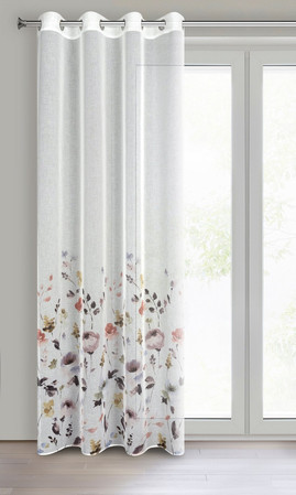 ZASŁONA GOTOWA D91 LAVIN 140 X 250 CM BIAŁY