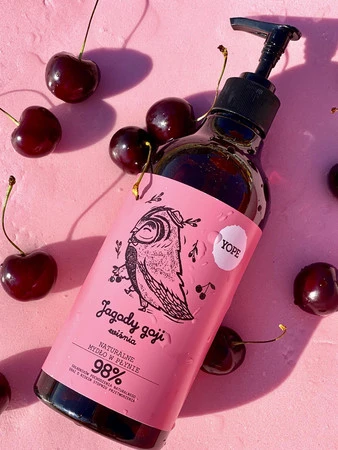 Yope - Naturalne mydło do rąk i ciała Jagody Goji i Wiśnia 500ml