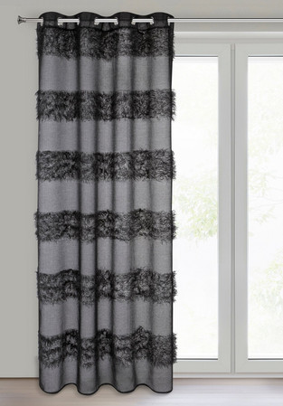 FIRANA GOTOWA MARGARET 140 X 250 CM CZARNY