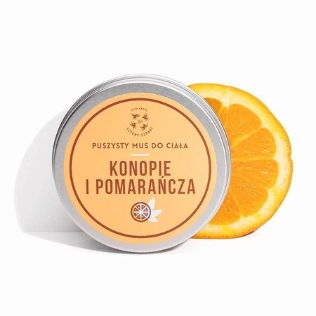 Mydlarnia cztery szpaki, Konopie i pomarańcza, puszysty mus do ciała, 150 ml