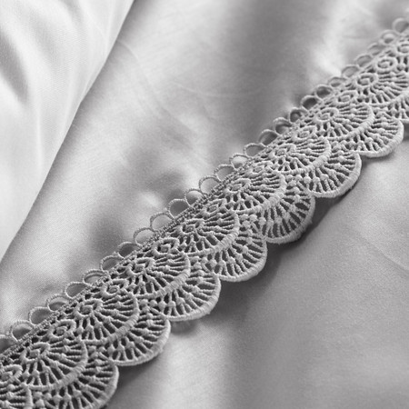 Komplet pościeli Retro 6, 220 x 200 cm, Jasnoszary