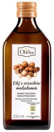 Olvita Olej Z Makadamia Zimno Tłoczony 250 Ml