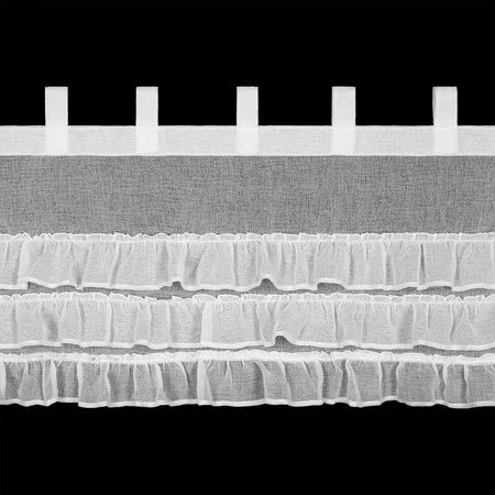 FIRANA GOTOWA LILIAN 1 NA SZELKACH 150 X 45 CM BIAŁY