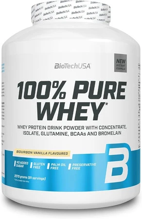 BioTech USA 100% Pure Whey odżywka białkowa 2270g smak bourbon wanilia