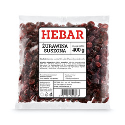 Hebar Żurawina suszona 400 g