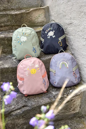 Lassig Plecak do przedszkolaTiny Outdoor Rainbow pastel lilac