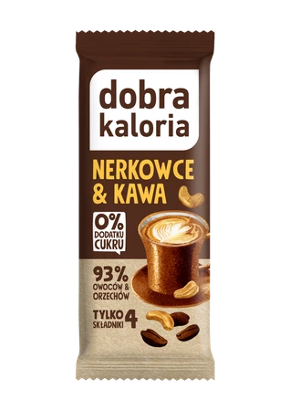 Dobra Kaloria − Baton owocowy kawa & orzech − 35 g