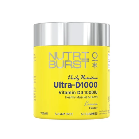 Nutriburst Ultra D3 1000IU Witamina D3 w żelkach 60 szt.