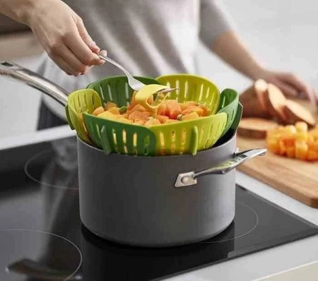 JJ - Koszyk do gotowania na parze, zielony, Bloom