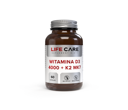 Life Care WITAMINA D3 4000 + K2MK7 60 kaps.