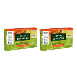 Zestaw: 2x BULION - KOSTKI WARZYWNE BEZ DODATKU DROŻDŻY BIO (8 x 10,5 g) 84 g - NATUR COMPAGNIE