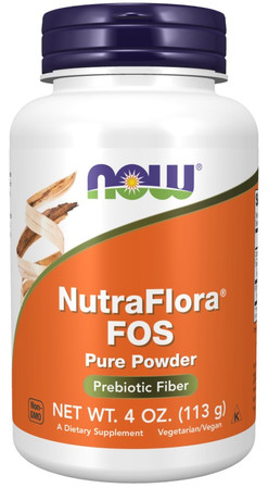 NOW FOODS NutraFlora® FOS - Fruktooligosacharydy w proszku (113 g)