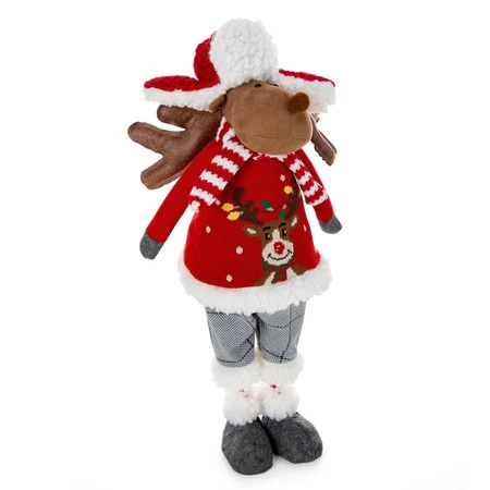 LALKA ŚWIATECZNA 92B 20 X 12 X 52 CM CZERWONY