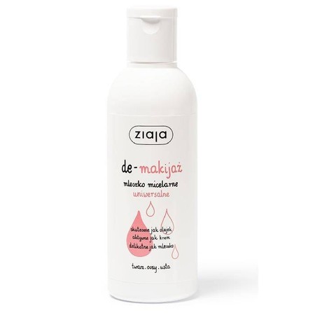 Ziaja De Makijaż, Mleczko micelarne uniwersalne każdy rodzaj skóry - 200ml