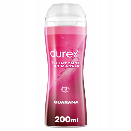Durex żel intymny lubrykant do masażu 2 w 1 pobudzający z guaraną 200ml