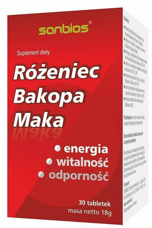 Sanbios Różeniec Bacopa Maka 30 tabl.