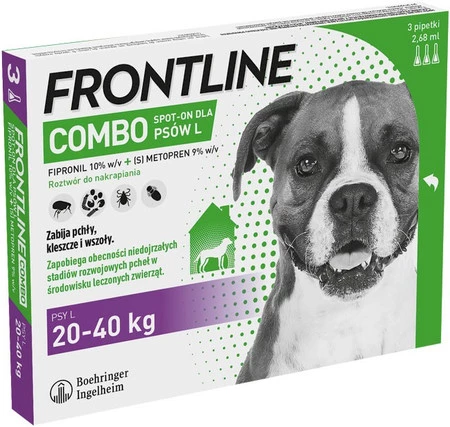 FRONTLINE COMBO Spot-On L 20-40kg Krople na kleszcze 1szt.