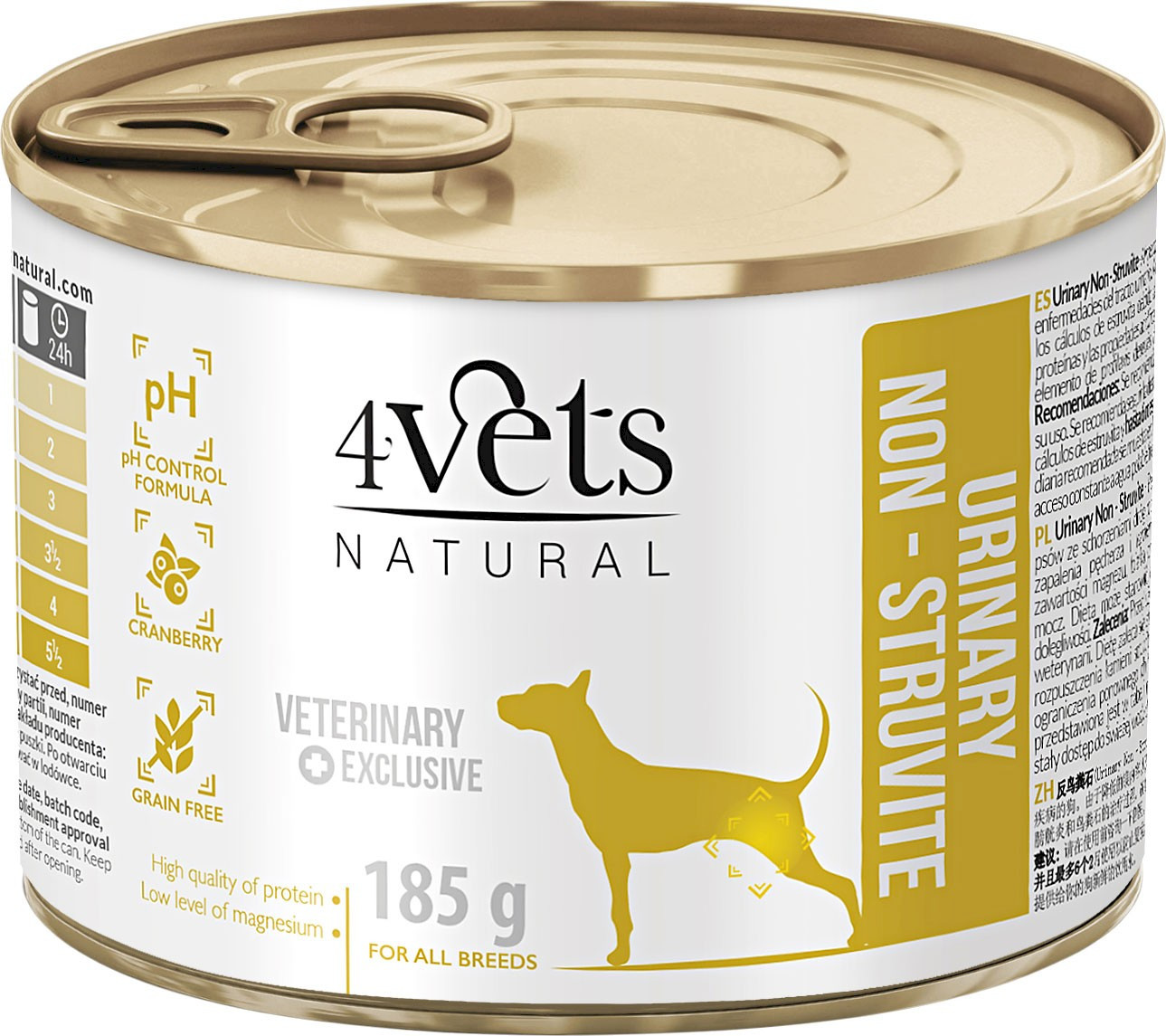 4VETS Natural URINARY NON STRUVITE dla psa 185g - Nabea.pl