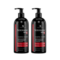Zestaw: 2x Seboradin Men szampon przeciw wypadaniu włosów dla mężczyzn 400ml