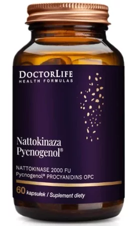Doctor Life Nattokinaza Pycnogenol na wsparcie układu krążenia 60 kaps.