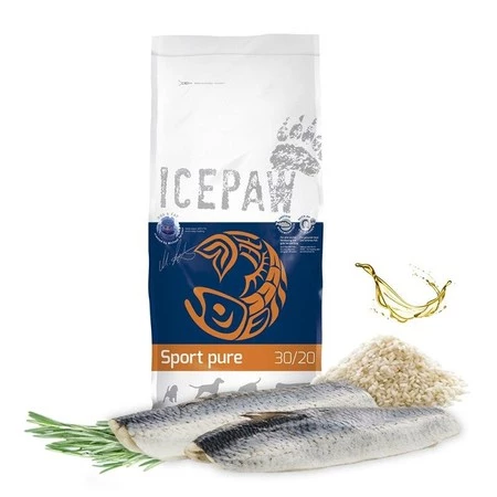 ICEPAW Sport Pure śledź karma wysokobiałkowa dla aktywnych psów (14 kg)