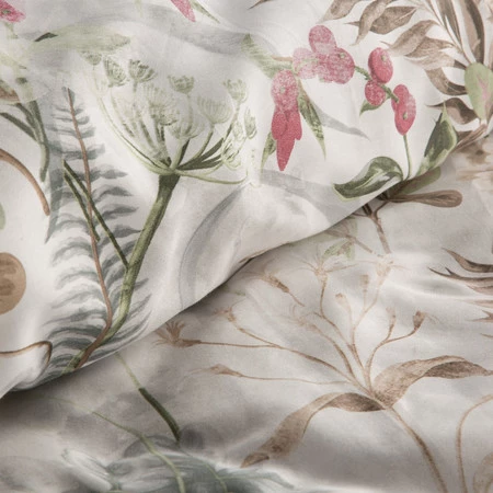 Komplet Pościeli Satynowej Spring 47 160 x 200 cm, Biały