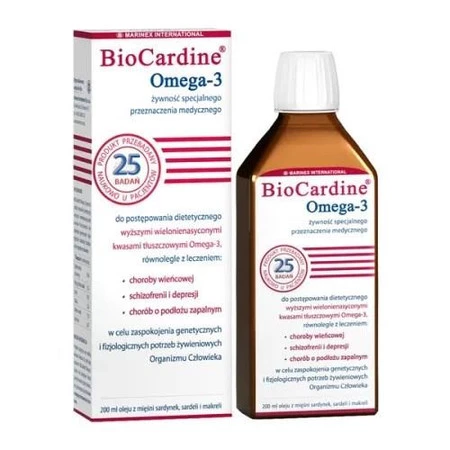 BioCardineOmega-3 olej - 200 ml