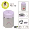Lassig Pojemnik - termos obiadowy 315 ml Happy Rascals Heart lavender