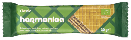 WAFELEK Z KREMEM MLECZNO - KAKAOWYM BIO 30 g - HARMONICA